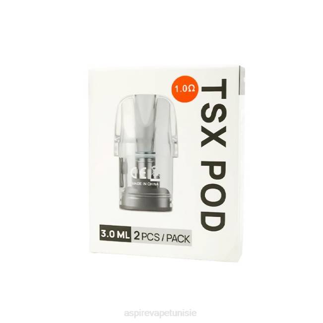 Aspire Tsx Pod 1,0 ohm (3,0 ml)/2 pièces par paquet (compatible avec cyber s et cyber x) - Aspire vape pen BN4V234