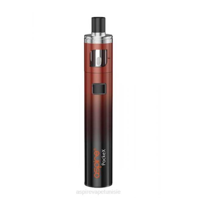 Aspire Pockex kit édition anniversaire - Aspire cigarette 茅lectronique prix BN4V120 dégradé rouge